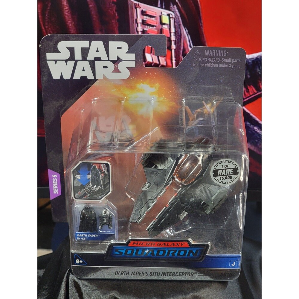 Star Wars Micro Galaxy Squadron Darth Vader’s Sith Interceptor RARE 1/15000 NEW
